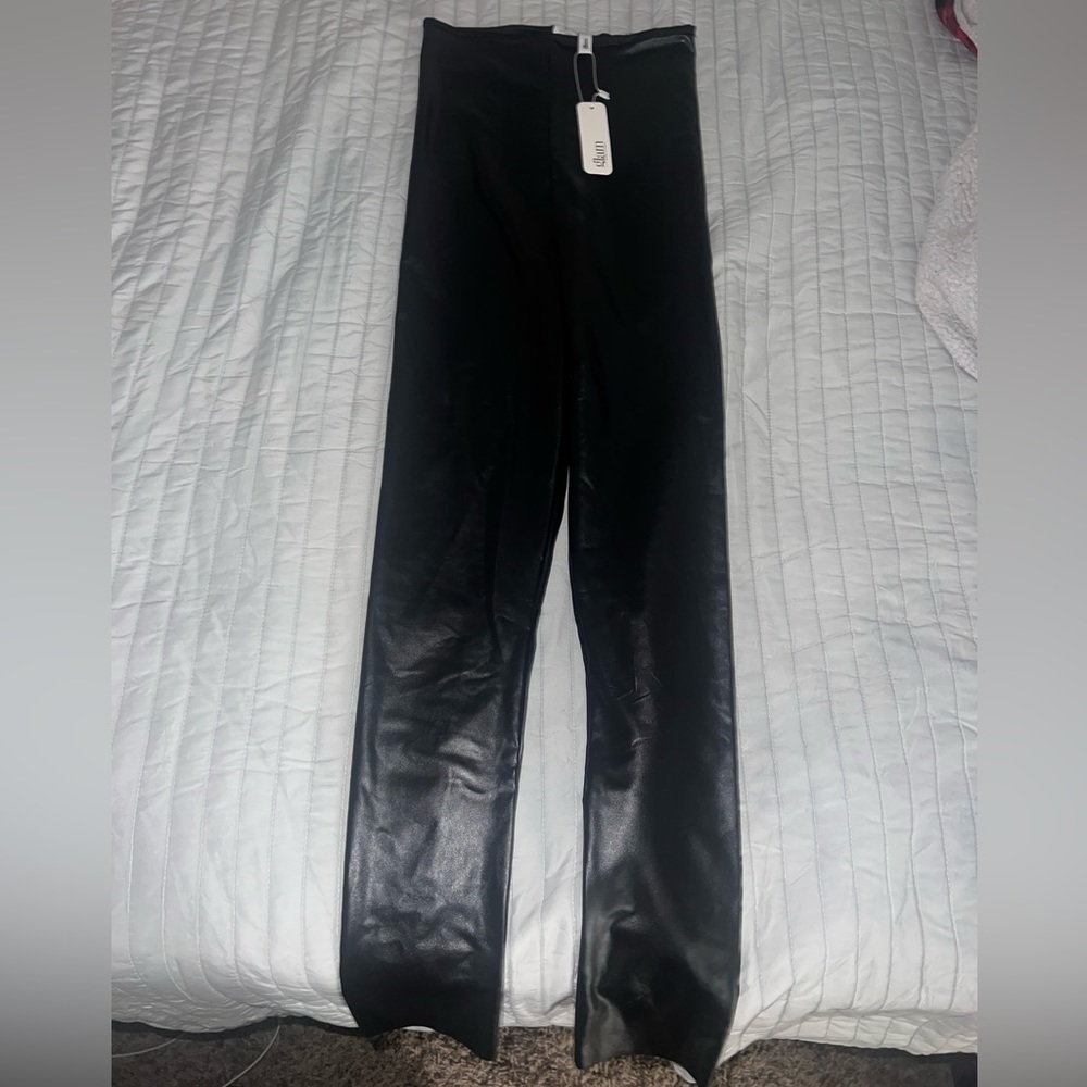 Brand New With Tags Black Leather Pants from Glam